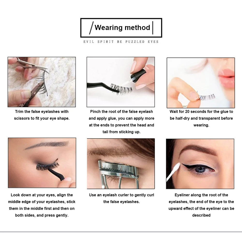 2-10Pcs False Eyelashes Display Stick Eyelash Try On Effect Exhibit Tool for Display Grafting Eyelashes Effect Fake Lashes Tools