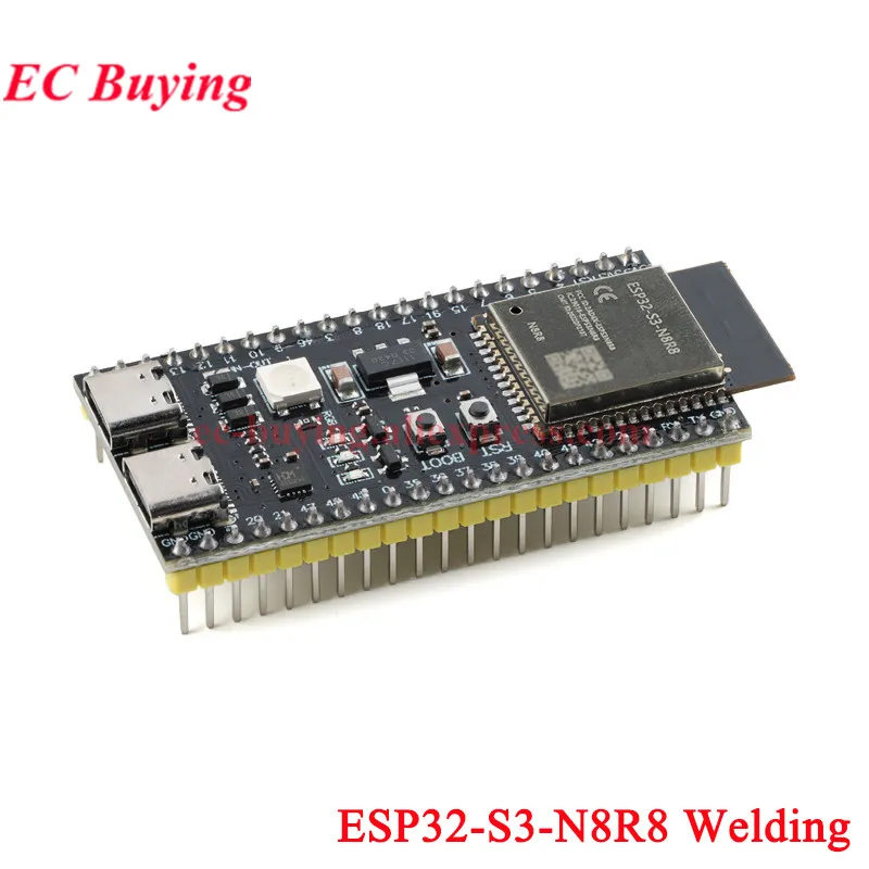 ตัวเลือกสินค้า บอร์ดพัฒนา ESP32-S3 โมดูล Wi-Fi 2.4G และ Bluetooth เสริม Type-C