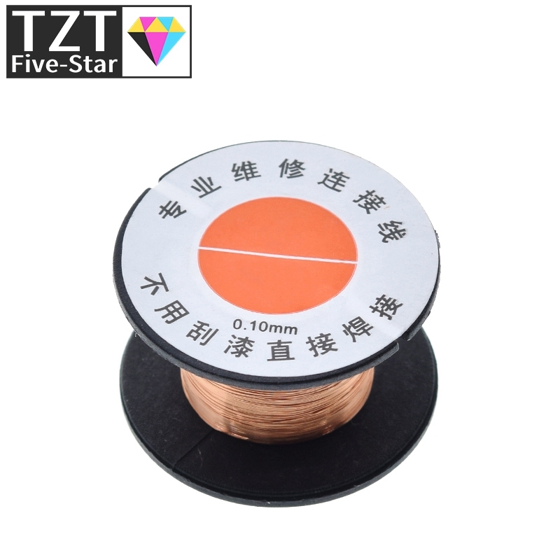 TZT  0.1mm PCB Link Wire Copper Soldering Wire Maintenance Jump Line PCB Welding Mobile Phone Computer Repair Tools