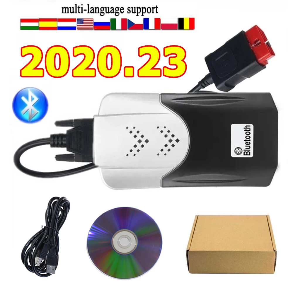 Európai Warehouse V3.0 Új Vci 2020.23 Keygen Vd Ds150E Cdp Bluetooth -Szal Autókhoz/Teherautó -Diagnosztikai Eszközök Obd2 Szkenner