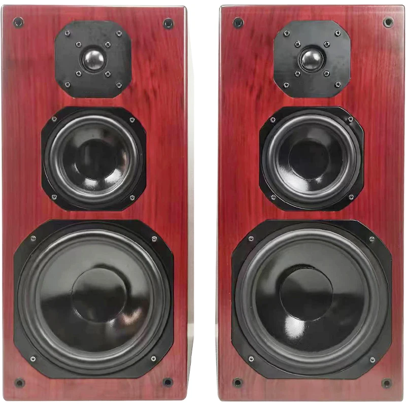 8 Inch 8 Ohm 180W 2.0 Stereo Three-Wey Passive Speaker Bookshelf Home HiFi Speakers is Suitable For Amplifier Audio