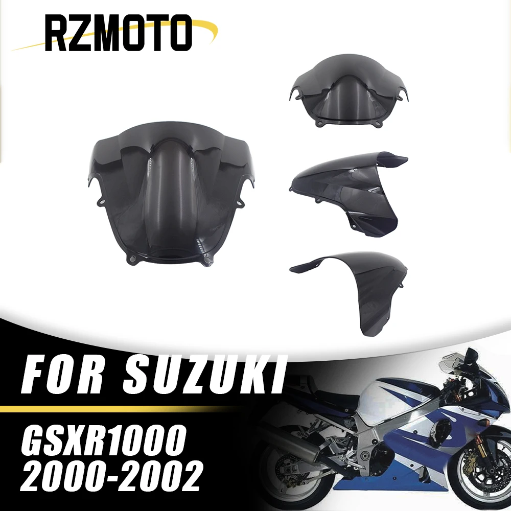 

New Motorbike Windshield Windscreen For Suzuki GSXR1000 GSXR 1000 K2 2000 - 2002 ABS
