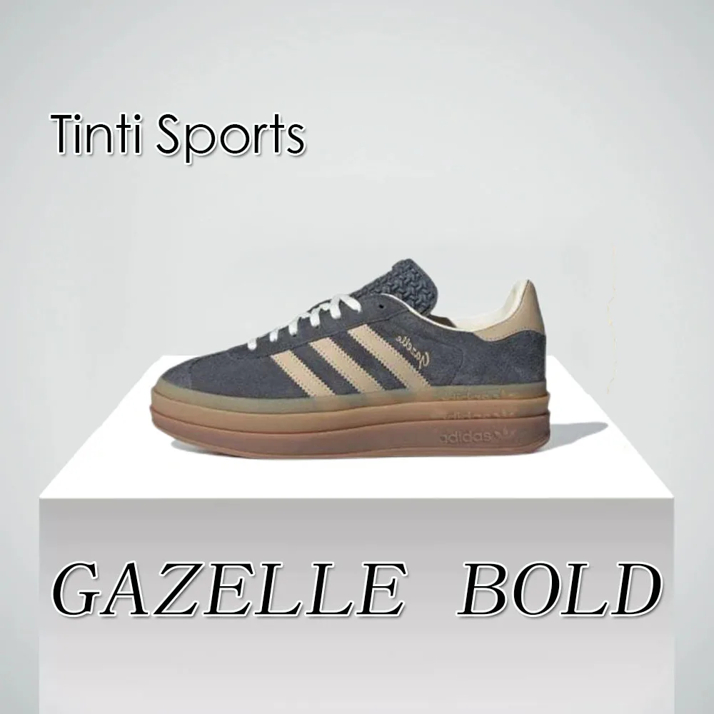 Adidas GAZELLE BOLD Thick Sole Heightened Women's Board Shoes Casual Sport Skateboarding Shoes comfortable Sneakers