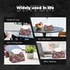 Bohemian Mandala Art Tissue Box Cover Colorful Mexican Ceramic Tile Rectangular PU Leather Tissue Holders for Home Office Car 6