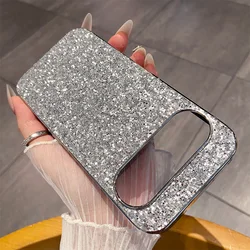 Glitter 3D Sequin Electroplated Shockproof Anti - Drop Phone Case - Google Pixel 8 Pro (Silver)