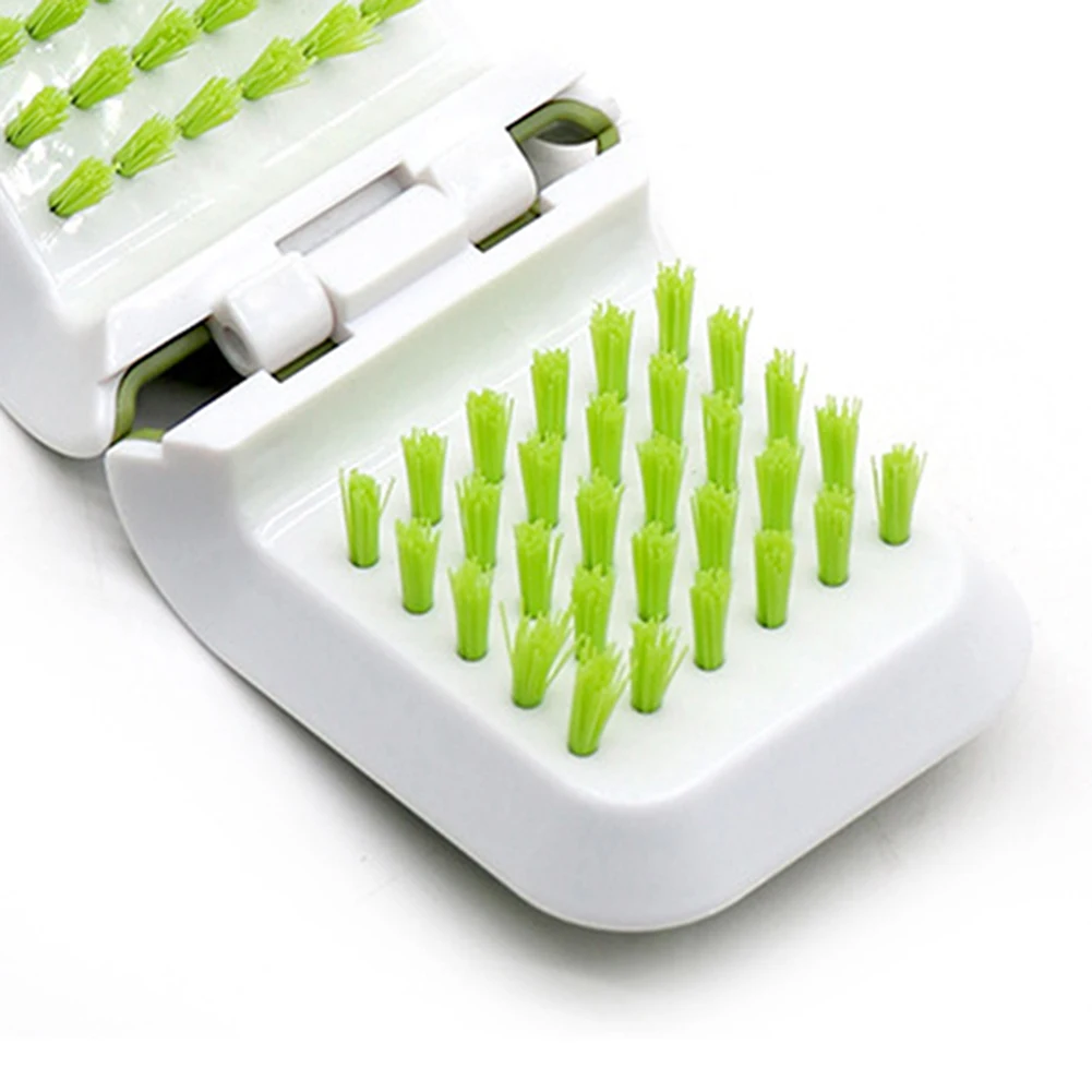 Car Interior Seat Belt Cleaning Special Tool Double Sided U Type Folding Tray Sponge Diamond Brush U Shape Kitchen Washing Tool 6