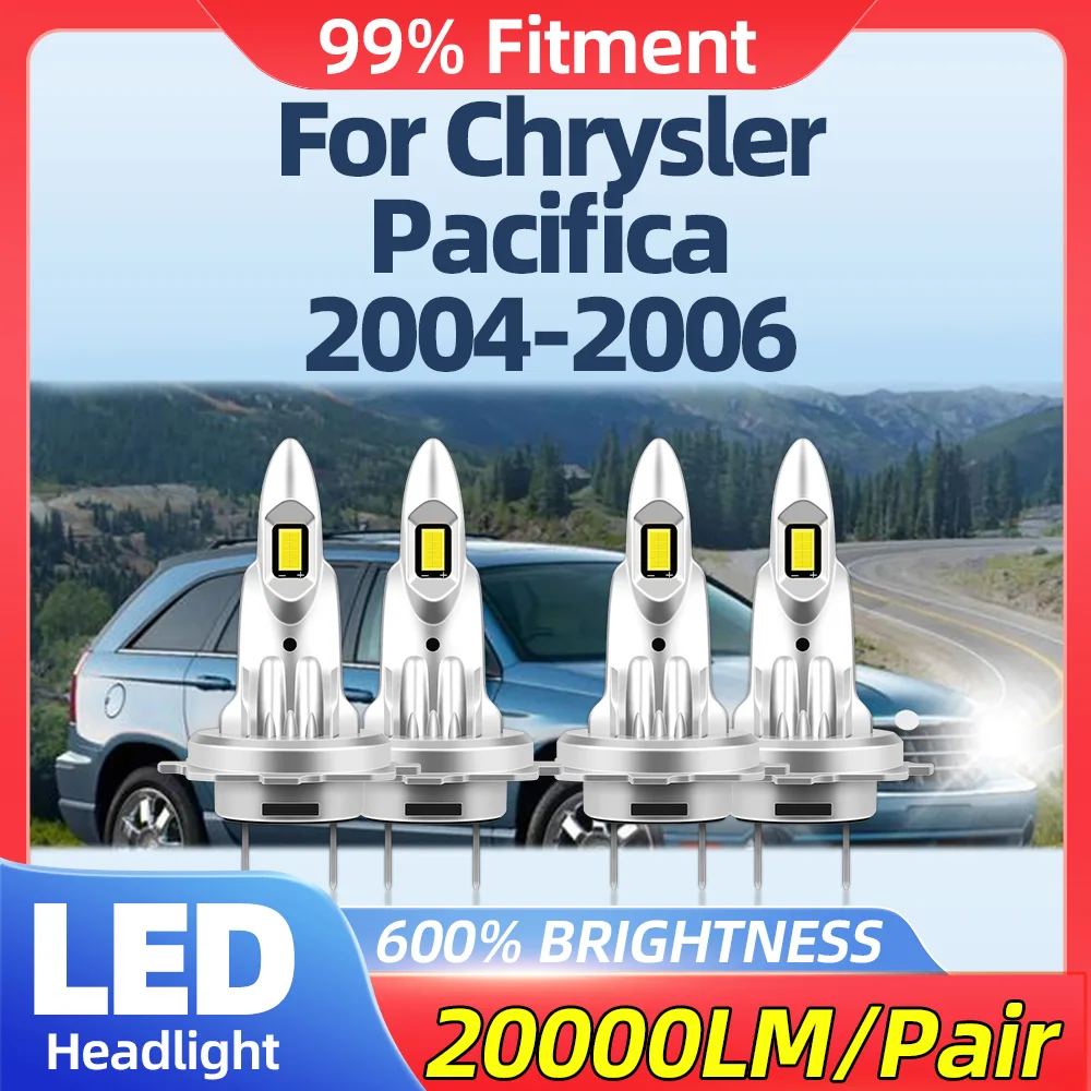 40000LM Turbo Auto Lamps 240W Canbus LED Headlights 12V 6000K White Car Headlamps For Chrysler Pacifica 2004 2005 2006