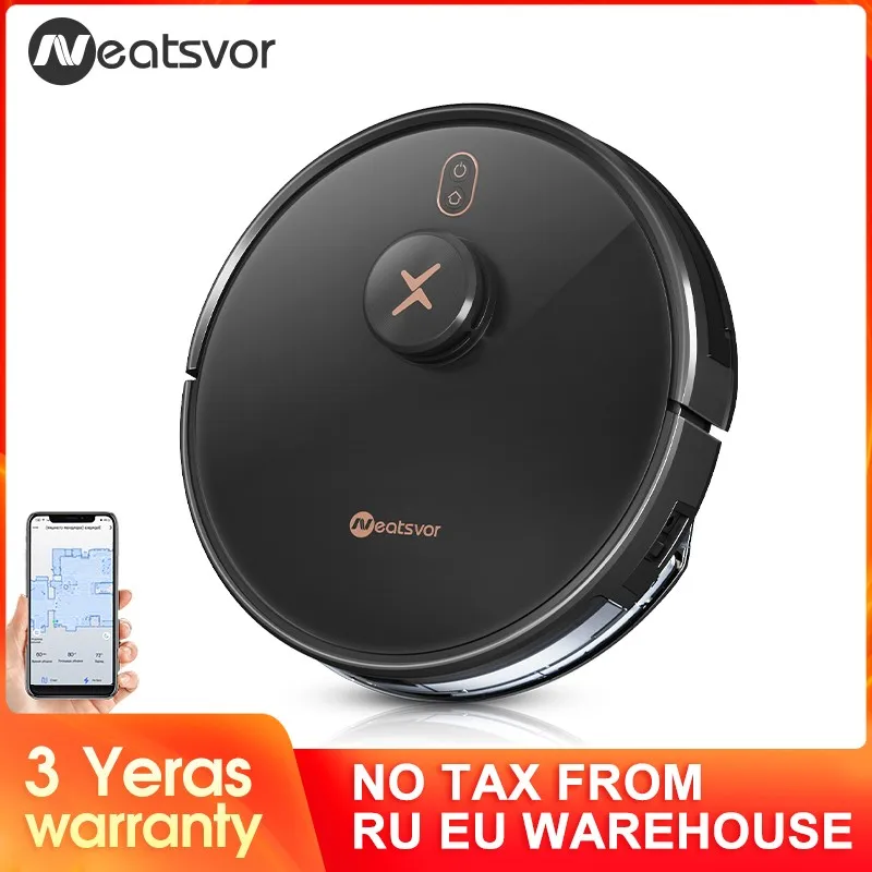 Robot Vacuum Cleaner Neatsvor X600 Pro Laser Navigation 6000pa Strong