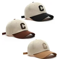Baseball Cap for Women and Men Hat Fashion Letter C Patch Hat Summer Sun Visors Caps Color Block Design for Casual Wear 1