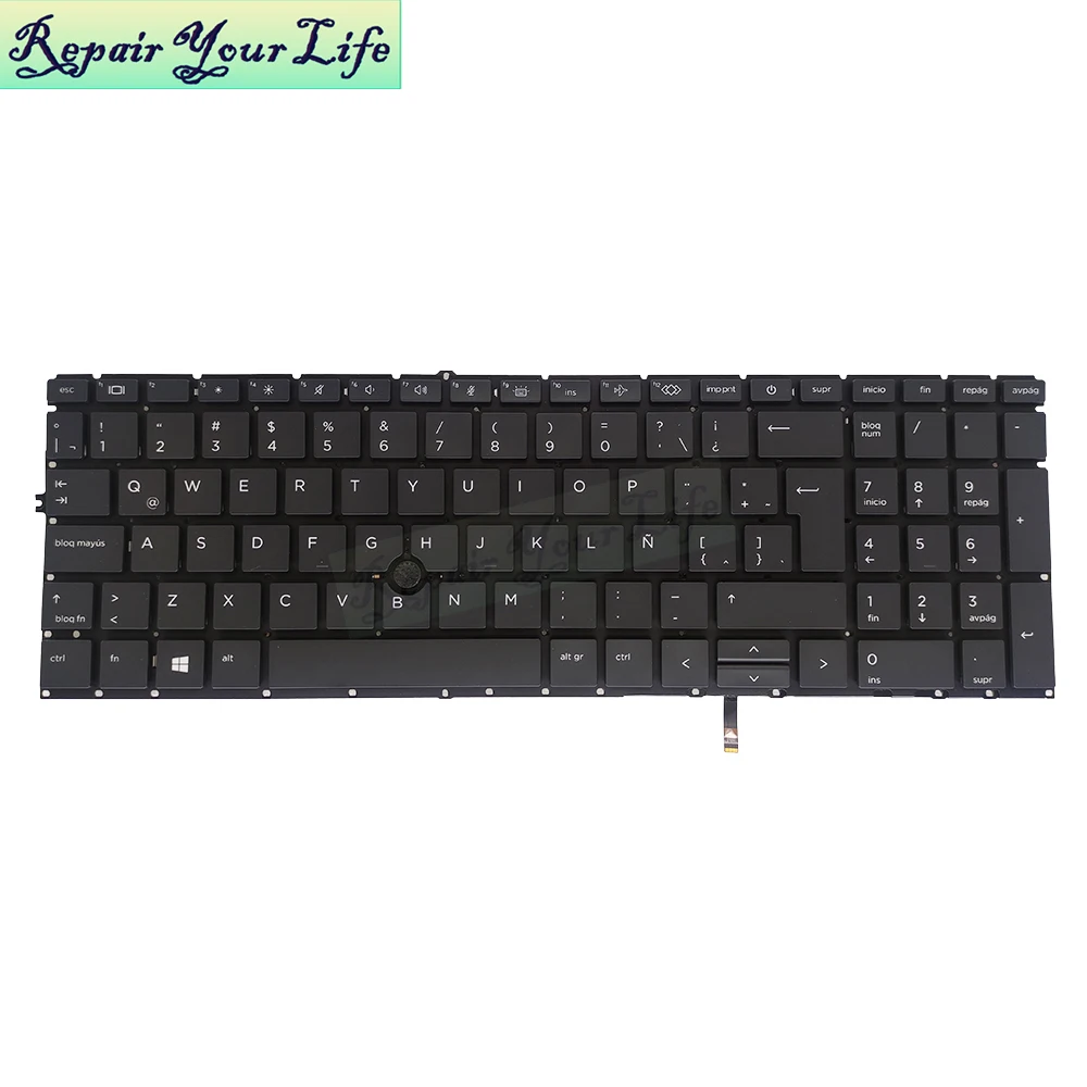 UK LA/Latin Backlit Keyboard for HP EliteBook 850 G7 855 G7 850G8  