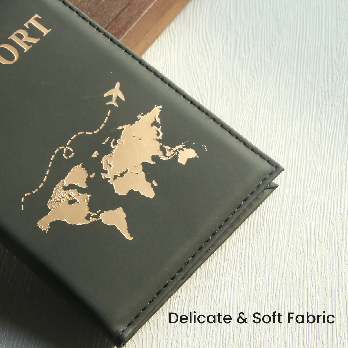 World Map Passport Cover Passport Holder Organizer Protective Card Case ID Document Passport Wallet Credit Card Holder - 4