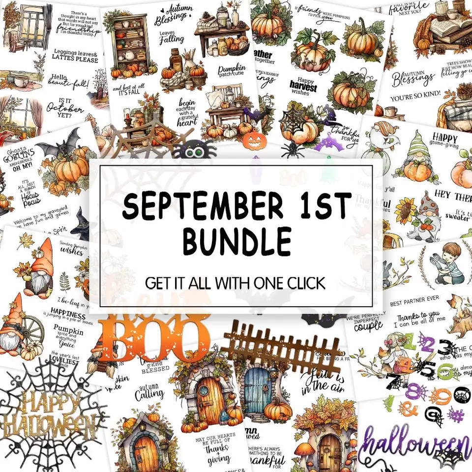 Aazon.co: Qoiseys Pupkin Clear Staps And Dies Sets For Card Aking...