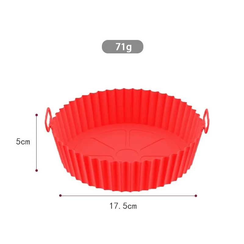 Air Fryer Basket Pot Tray Liner Silicone For Oven Accessories Kitchen Novel  Shape Mold Pastry Bakeware