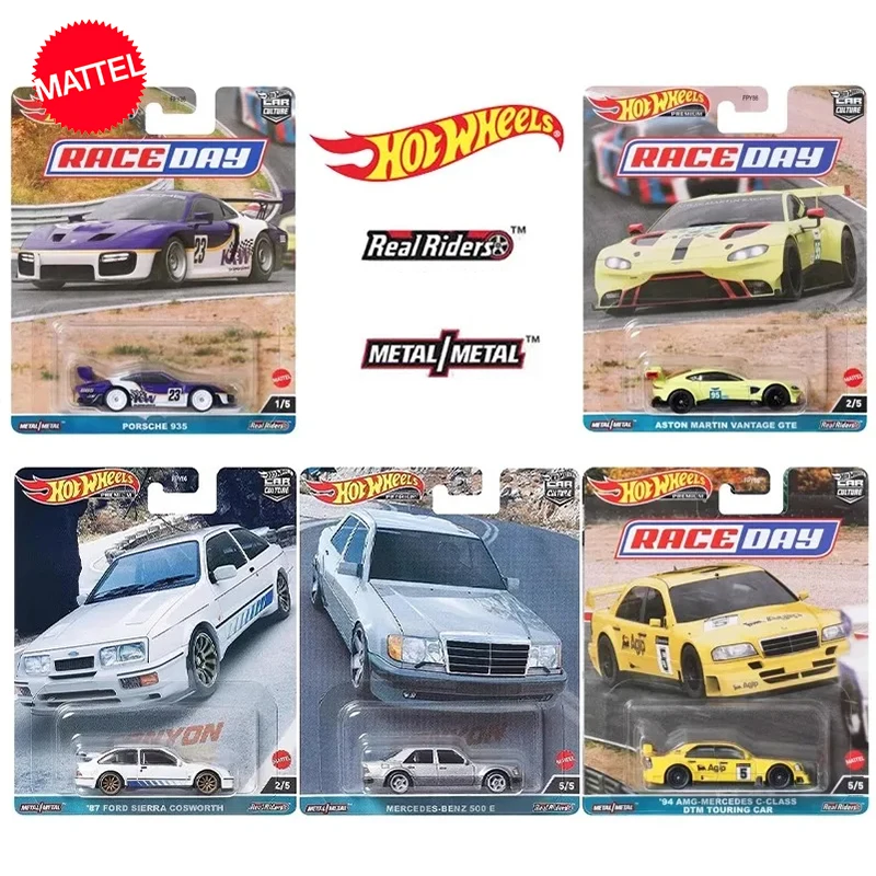 Original Mattel Hot Wheels 1/64 Car Culture Raceday Porsche 935 Aston Martin Audi Vehicle Toys For Boys Collection Regalo Di Compleanno