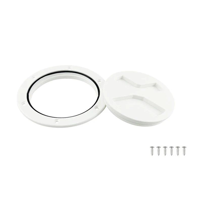 

1 шт. 4-дюймовая круглая крышка крышки из АБС-пластика для осмотра лодки с винтовым отверстием
