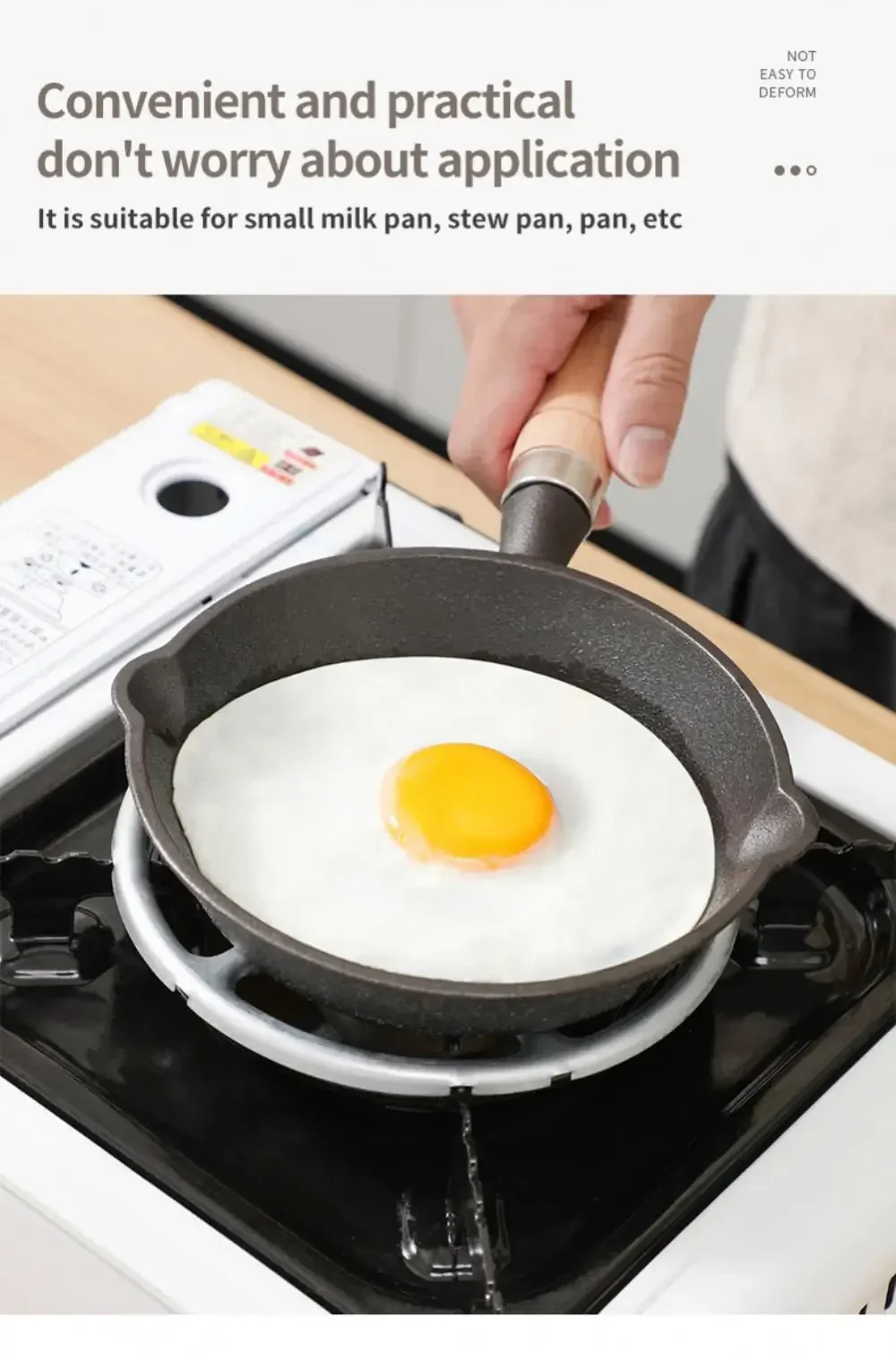 Description Picture 4 of itemUniversal Gas Stove Bracket Kitchen Non Slip Cast Iron Stove Trivets Cooktop Range Pan Holder Stand Milk Pot Holder for Gas Hob