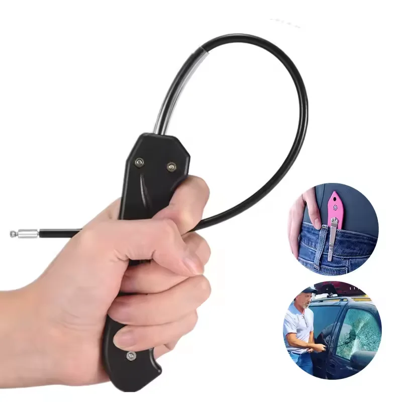 Portable Safety Tool Wire Self defense Whip Defense Staff Multi Purpose Bike Whip Whips and Paddle for Adults Play portable self defense tool