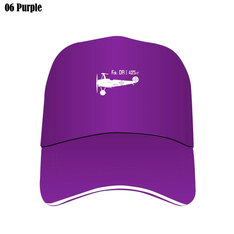 In Vendita New Fashion Summer Print Custom Hat Men Fokker Dri Ww1 Military Triplane Aircraft Richthofen Plane Bill Hat