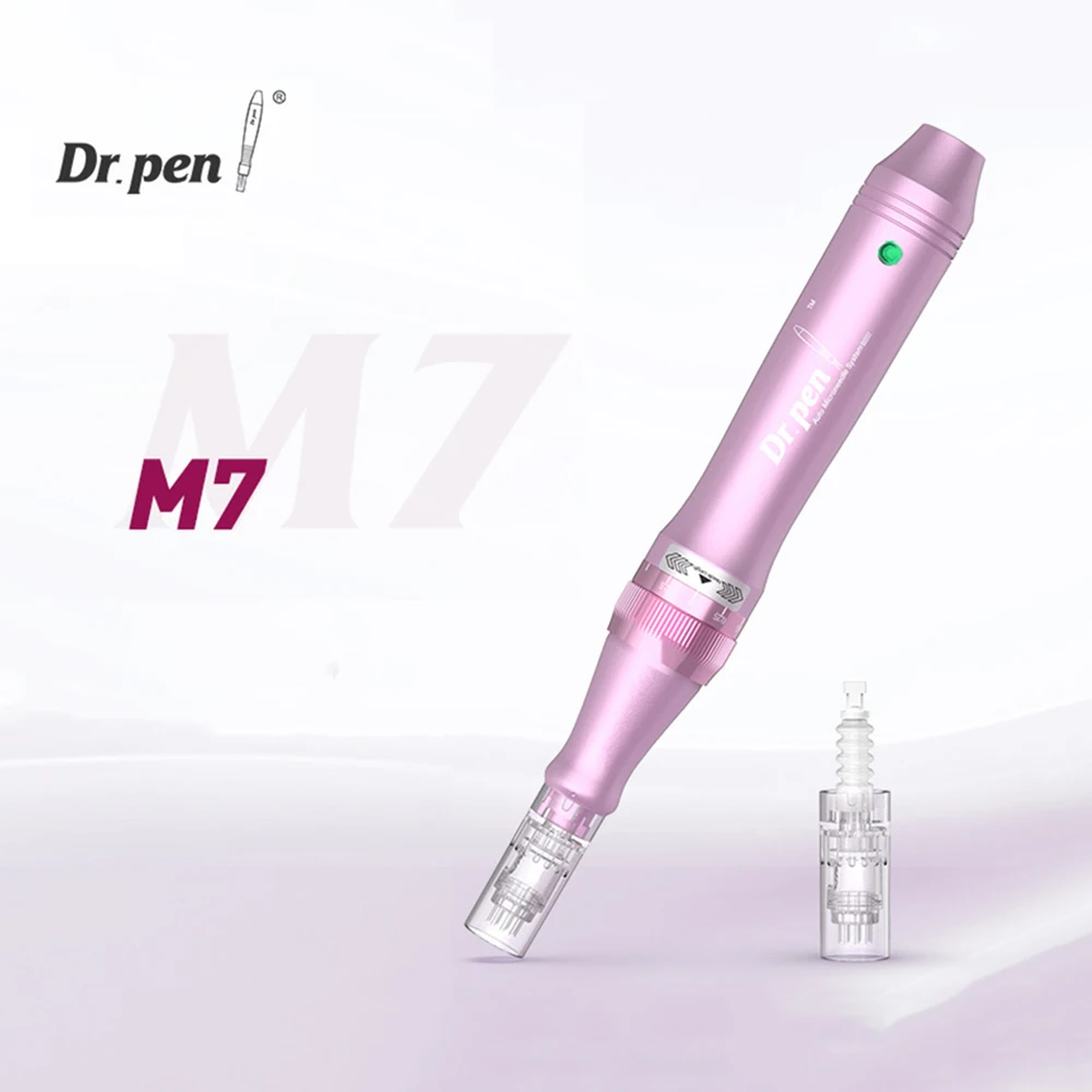 Dr.Pen M7-W Wireless Dermapen Professional Facial Skin Care Electric Derma Stamp Microneedeling Pen Con Cartuccia Ad Ago Da 2 Pezzi