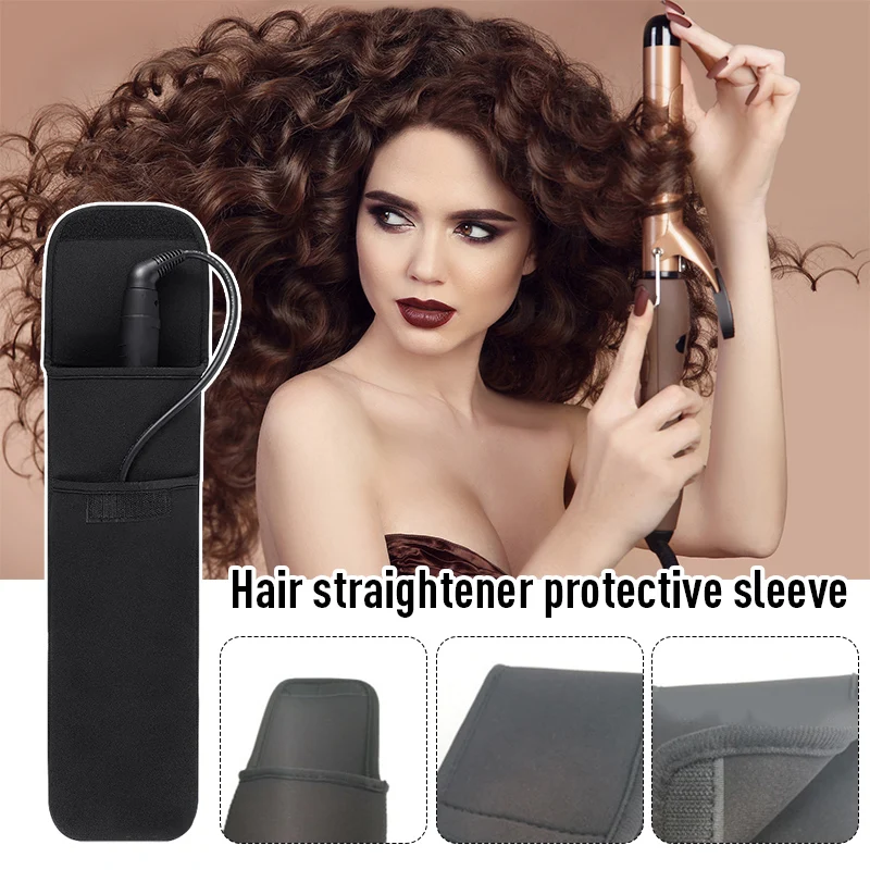 Description Picture 2 of itemHair Straightener Heat-Resistant Storage Bag Durable Curling Iron Carrying Case Travel Portable Organizer for Hair Flat Iron