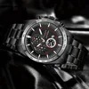 New Fashion Trend Men's Quartz Watch Luxury Classic Stainless Steel Band Men's Watch Calendar Wristwatch 6