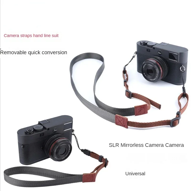 Nylon Camera Shoulder Neck Strap Hand Strap for Leica Fujifilm Olympus Mirrorless Nikon Canon Sony DSLR Mirrorless Film Cameras camera shoulder neck adjustable nylon strap universal accessories gray for nikon canon sony samsung pentax etc