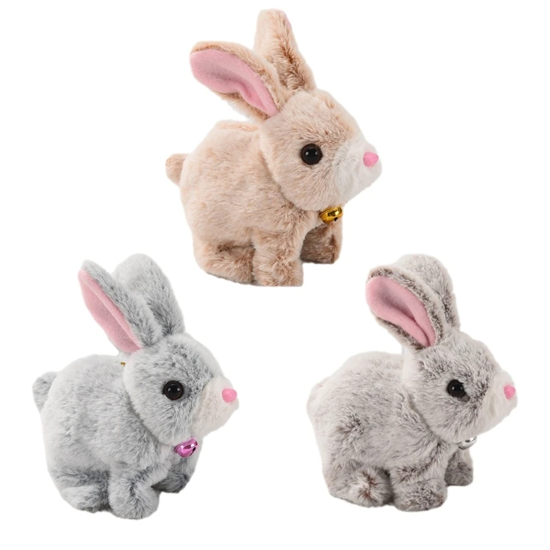 

Crawl Learning Electronic Rabbit Toy Moveable Plush Rabbit Toy Kids Favor Gift