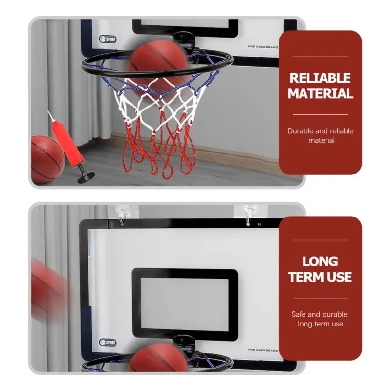 Description Picture 2 of item30cm/11.81in Foldable Basketball Stand Black Red Home Indoor Basketball Stand Wall Mounted Basketball Stand