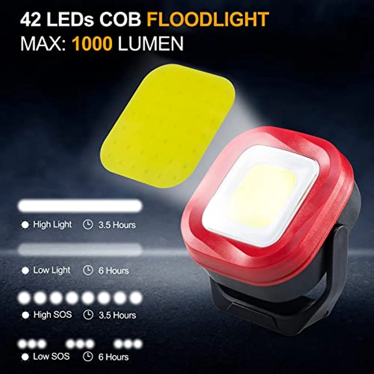 COB LED Outdoor Camping Lamp Emgerncey Lighting With Magnetic USB Recharge  1000LM Auto Repair Work Light Tent Lantern Flashlight AliExpress
