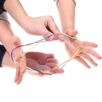 10PCS Rainbow Rope Finger Games For Kids Cats Cradle String Toy Children's Day Festival Birthday Party Favors Kinder Spiele 1