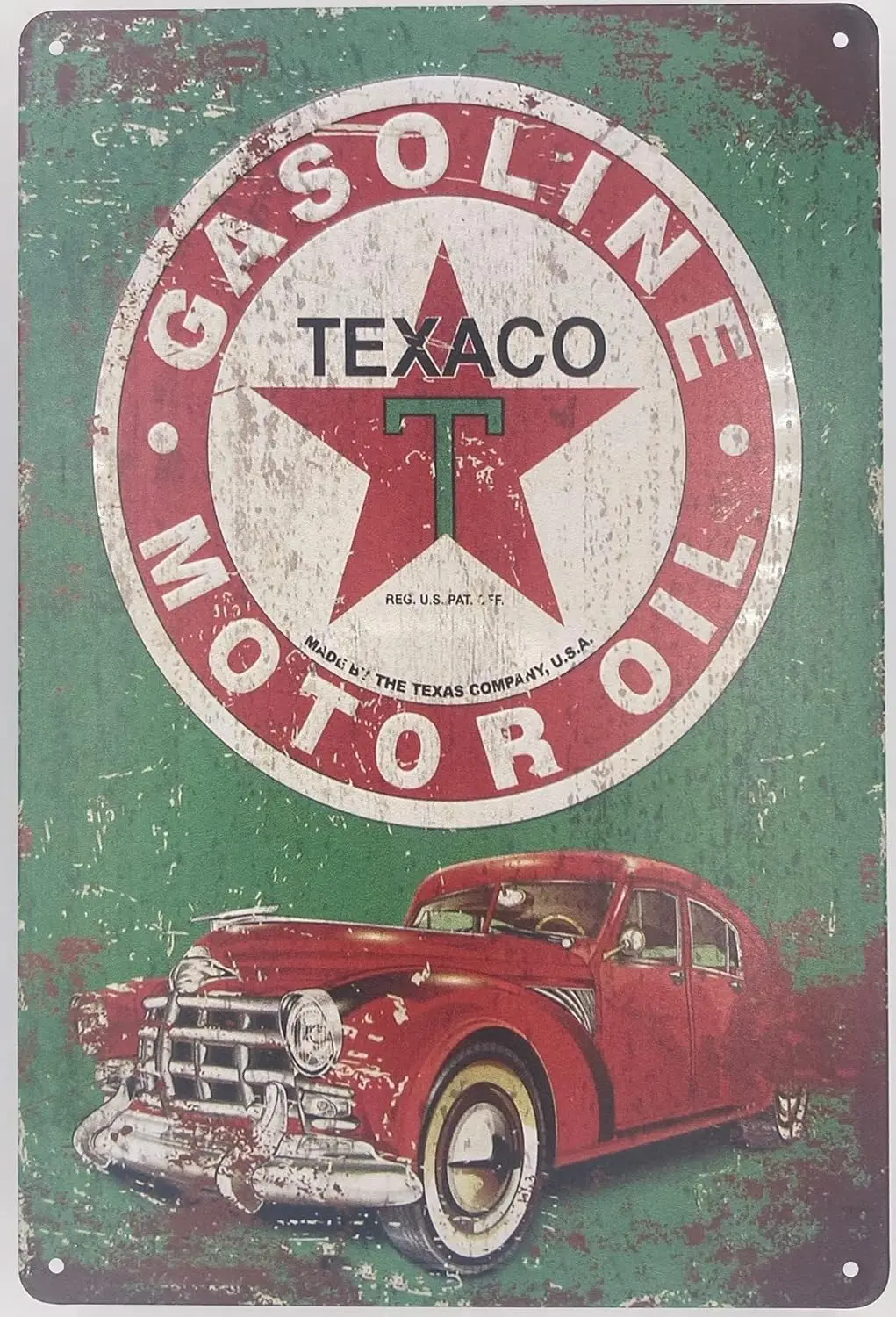 

Оловянная табличка с надписью | Металлический настенный декоративный плакат | Остановка грузовика Texaco Gas 8x12 дюймов. | Классический Декоративный Знак для дома, кухни, бара