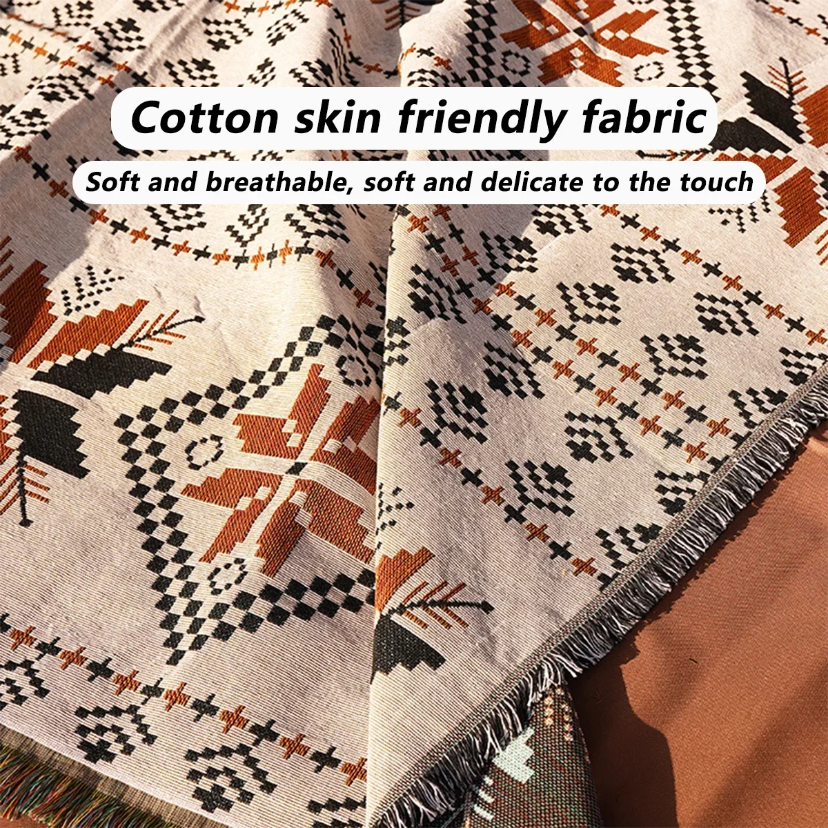 Ins Style Picnic Mat Thickened Picnic Cloth Outdoor Camping Tent Floor Mat Spring Trip Camping Equipment camping mat picnic mat