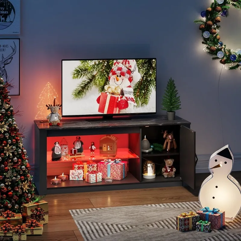 

Entertainment Centers/TV Stands Bestier LED TV Stand for TVs up to 50" Entertainment Center Black TV Stands