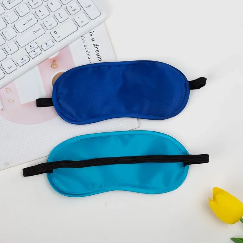 1PC Silk Eye Mask Eyeshade Cover Shade Soft Blindfold Travel Eyepatch Natural Sleeping Eye Patch Sleep Mask Women Men 3