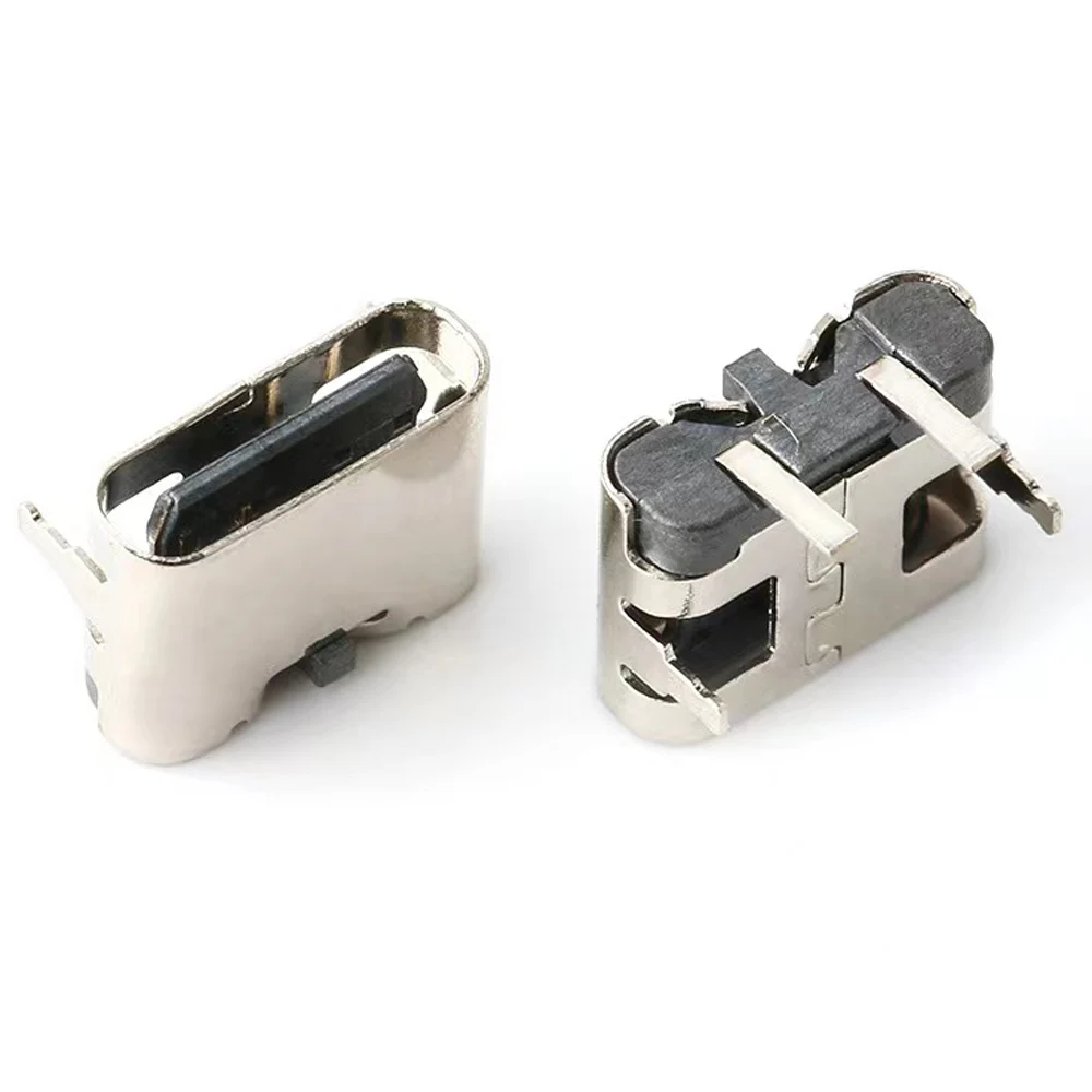 C타입 암 USB 암 플러그인 커넥터, 2 핀, 수평 90 ° 플러그인 보드, 빠른 충전, 1-10 개