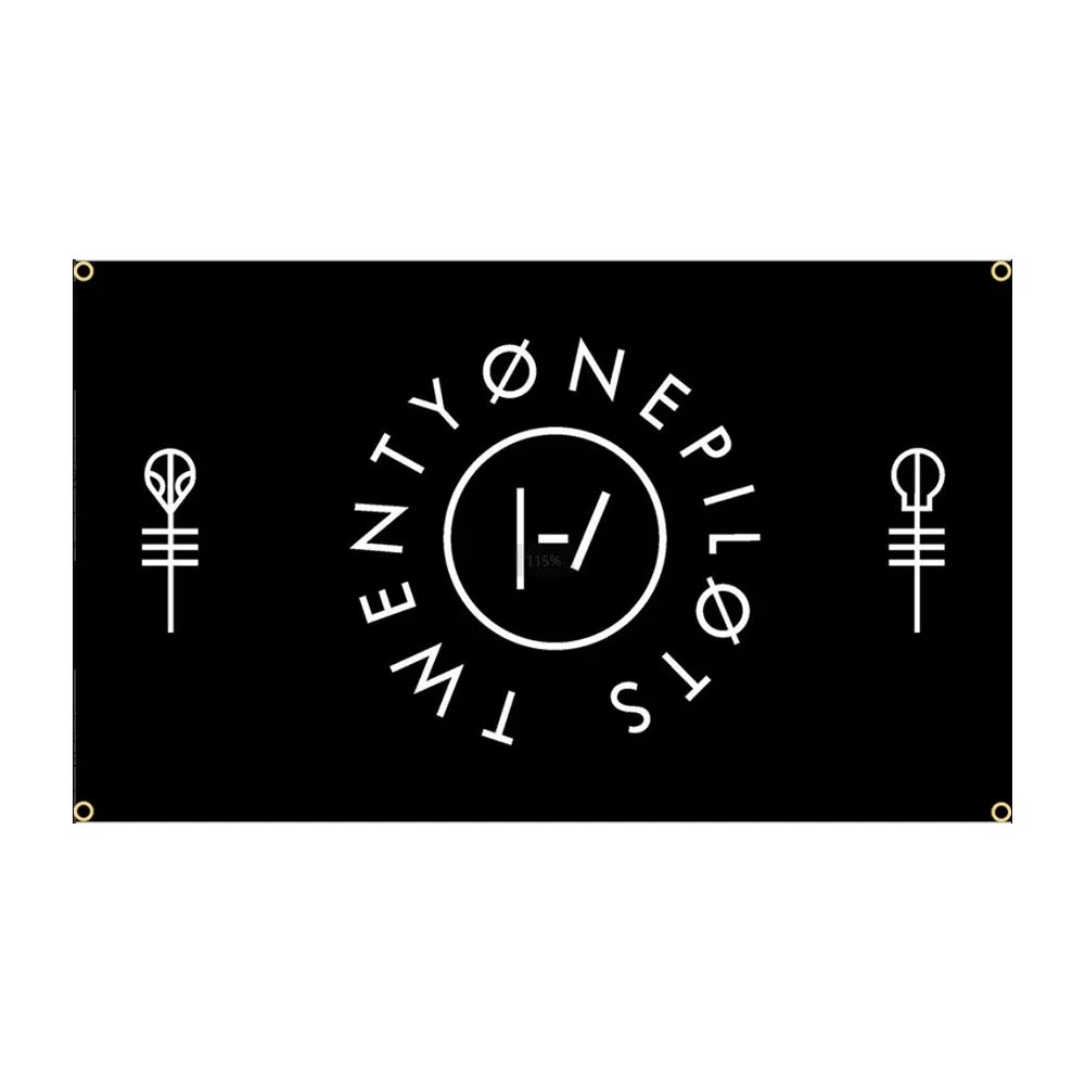 T-Twenty-One Pilots Decorative Polyester Band Flag Tapestry - Room Decor Banner