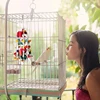 1Pc Bird Toy Funny Wooden Blocks Parrot Chewing Toys Parrots Hanging Chewing Rope Swing Colorful Parrots Chewing Training Tool 3