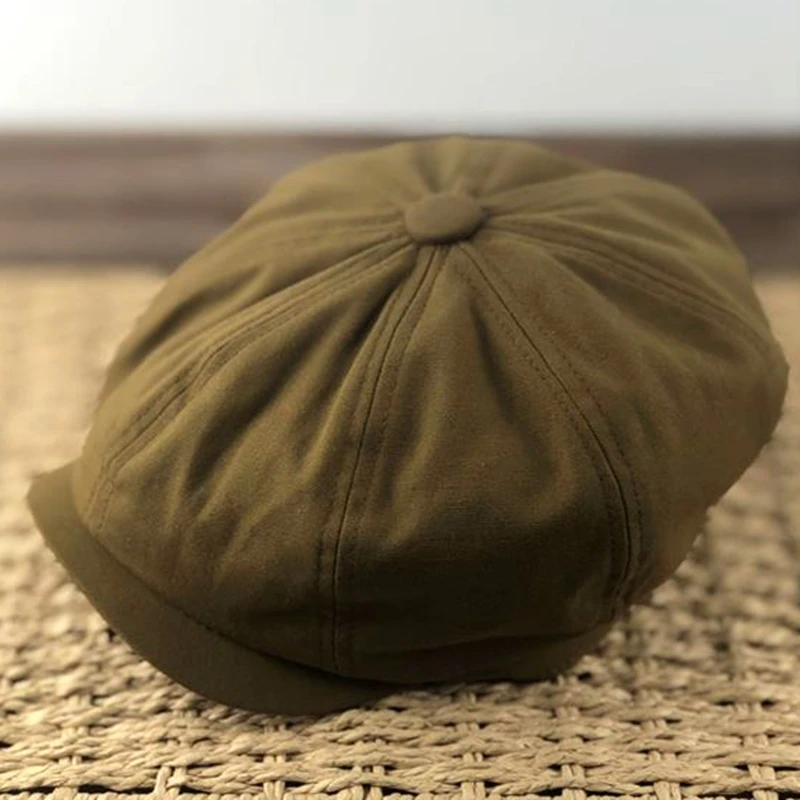 Cotton and Linen Octagonal Ivy Hat Women Fashion Berets Dad Flat Gatsby Driving Hat Big Head Men Oversize Large Newsboy Caps beret hat newsboy cap newsboy hat