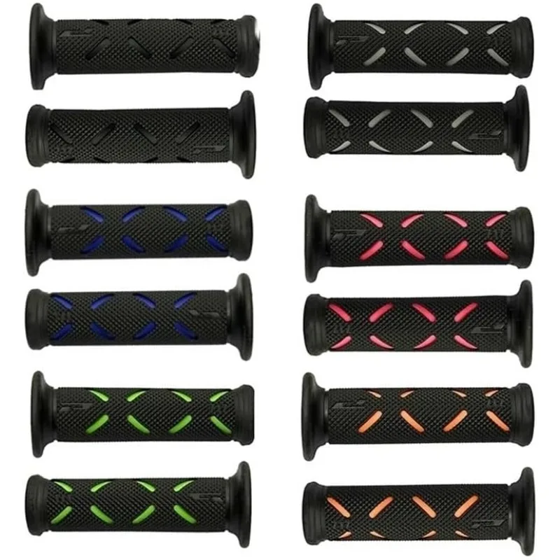 Universal 22mm Anti-Slip Rubber Motorcycle Handle Grips - Premium Accessory