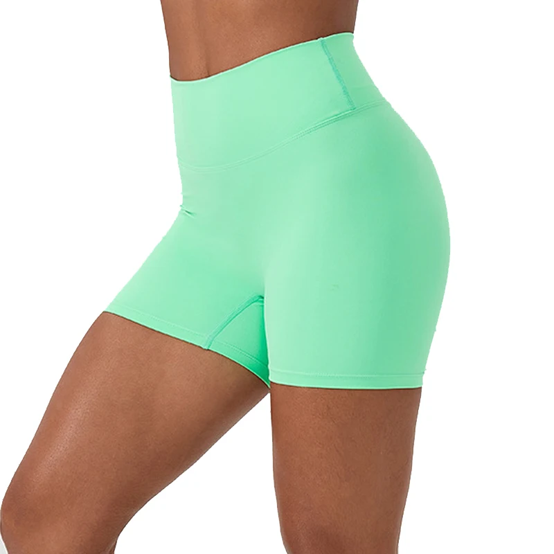 Customize Women Sports Yoga Shorts High Waist Hip Lift Fitness Running 3-point Short Pants Quick Dry GYM Tights Bottoms