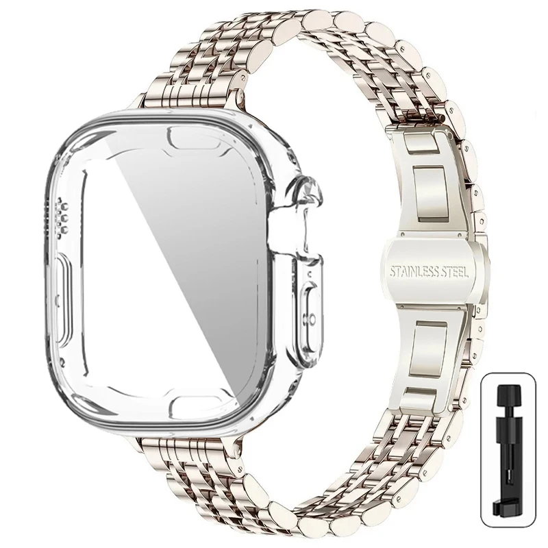Premium Metal Band with TPU Case