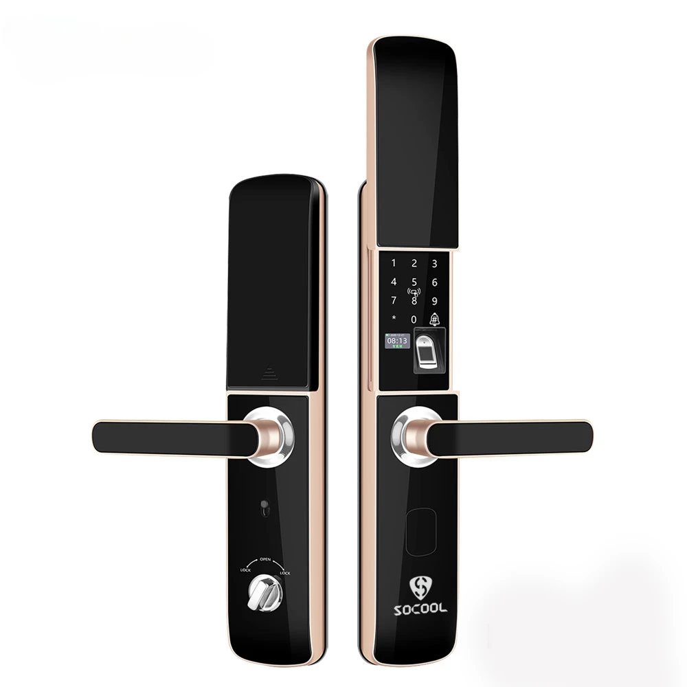 2021 new Zn-steel body anti-theft stainless steel smart lock door fingerprint