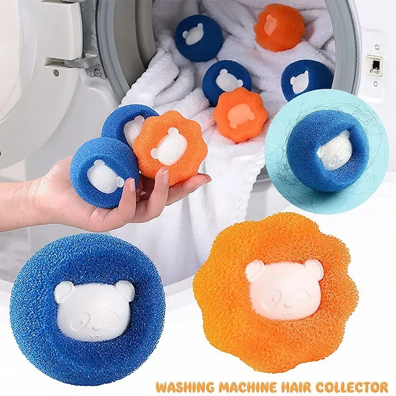 Pet Hair Remover Reusable Thread Trap Wool Adhesive Laundry Room Washer Filters 1 3 5PC Wool Dryer Balls