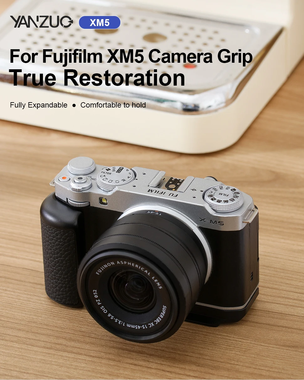 Camera Extension Plate for Fujifilm XM5 Camera L Shape Grip Mount Plate Camera H
