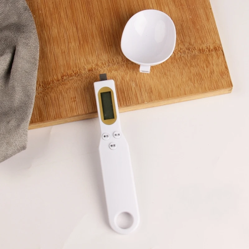 Electronic Measuring Spoon Weighing Spoon Tool Electronic Home Kitchen Scale LCD Digital Measuring Food Flour Mini Tool for Milk Coffee Flour Powder Baking