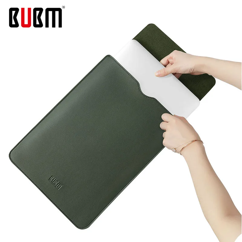 Laptop Bag PU Leather Sleeve Case For Macbook Air Pro 13 15 Notebook XiaoMi Huawei Asus HP 13.3 14 inch |