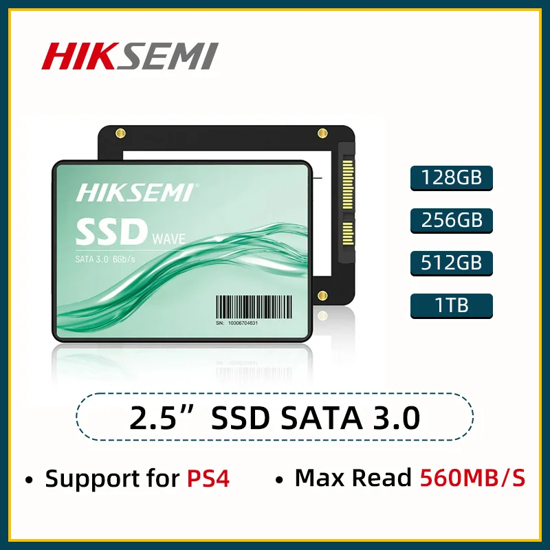 HIKSEMI WAVE(S) SATAIII SSD Hard Disk Drive 1TB 512GB 256GB 128GB 2.5
