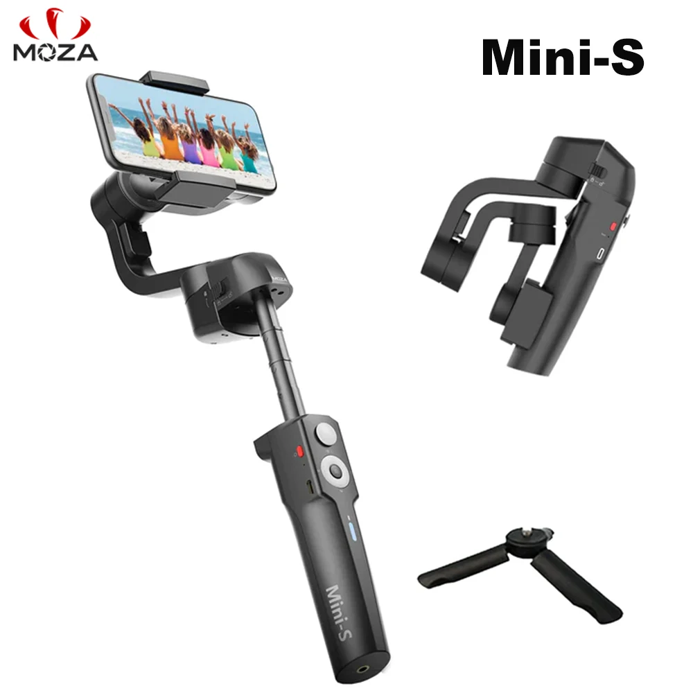 

MOZA Mini-S Essential Foldable Gimbal stabilizer for Smartphone Timelapse Object Tracking Zoom Vertigo Inception