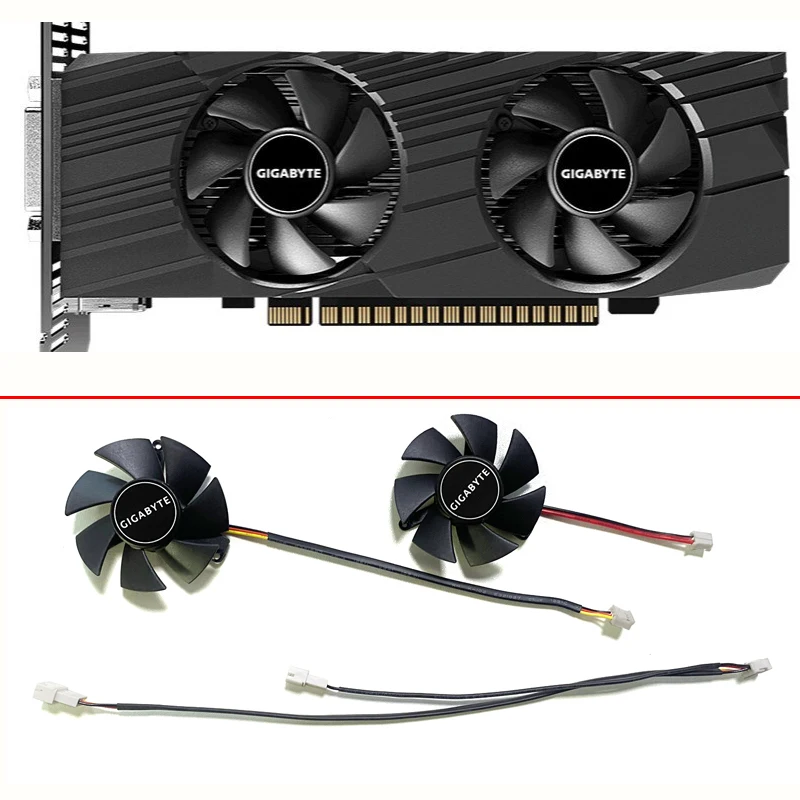 NEW 46MM 3PIN 2PIN  FD1250-A 1042A6FL Cooling Fan GTX1650 1660 GPU FAN For Gigabyte GTX 1650 GTX1650 D6 OC Slim Video Card Fan