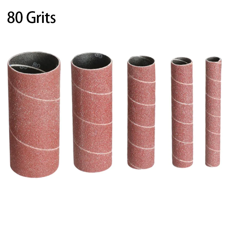 

1set Sanding Paper Sleeve 80/150/240 Grit For Metals Plastics Wood Sanding Drum Sleeves Sanding Paper Drum Polishing Tools